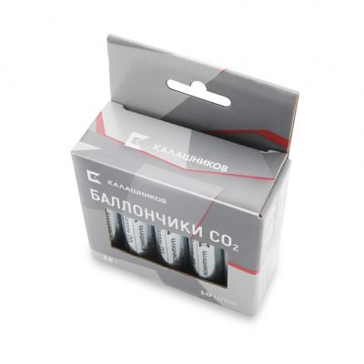 Баллончик CO2 Калашников 12 г, 10 штук в упаковке