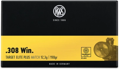 Патрон нарезной 308 WIN RWS 12,3 г  Target Elite Plus Match