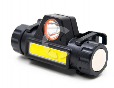 Фонарь налобный Сибирский Следопыт "Спектр" 1LED+1COB, Белый свет до 30 метров, аккумулятор 220В/USB (1х18650Li-Ion) (PF-PFL-HL42)