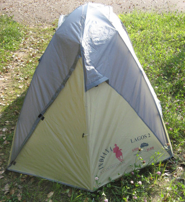 Палатка двухместная Indiana Lagos-2 (230х220х110 см, 2 тамбура, 2 входа, антимоскит.)