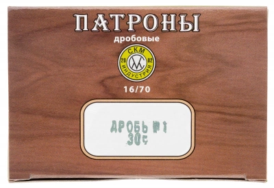 Патрон 16/70 №1  30 г  СКМ
