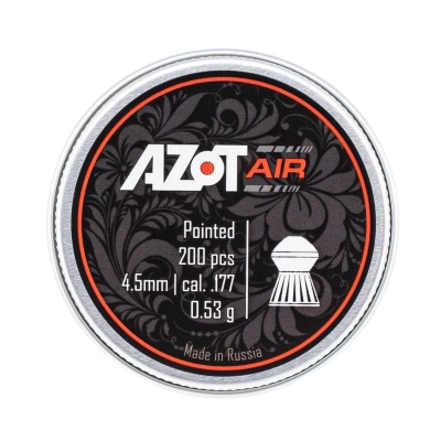 Пуля пневматическая  "Azot Air" Pointed 0,53 г,  4,5 мм, 200 шт/бан.