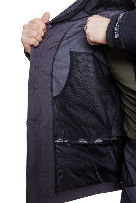 Тугур костюм для рыбалки GRAYLING, зимний -15, серый  