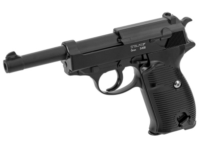 Пистолет страйкбольный Stalker SA38 Spring (Walther P38) кал.6 мм, металл, до 80 м/с (SA-3307138)