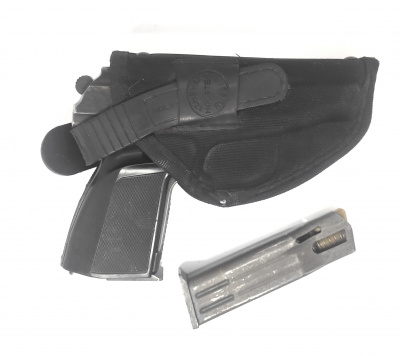 Пистолет ОООП МР-79-9ТММ "Макарыч ПММ" кал.9 мм Р.А. №0833980663 (кобура, 2 магазина)
