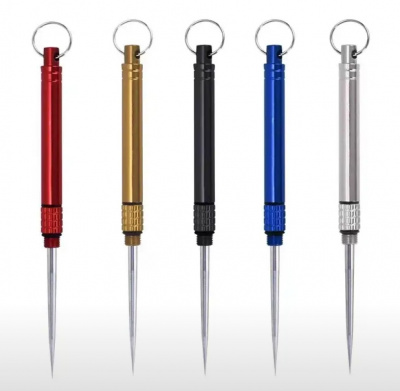Тактическая титановая зубочистка-брелок EDC длина 106 мм, цвет в ассортименте