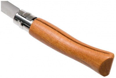 Нож хозяйственный Opinel 07 VRN - клинок 7 см, углеродистая сталь XC90, рукоять бук, замок Viroblock (113070)