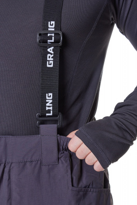 Тугур костюм для рыбалки GRAYLING, зимний -15, серый  