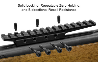 Адаптер UTG Picatinny на призму 9-11мм с выносом, универсальный  (MNT-DTW145)