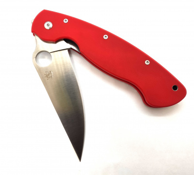 Нож складной Steel Claw "Боец-3" сталь D2, рукоять G10, замок Liner-Lock, цвет красный
