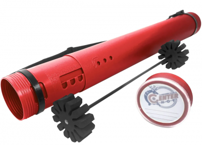 Тубус для стрел Centershot с держателем пластиковый, цвет красный (ARTB-001RD)