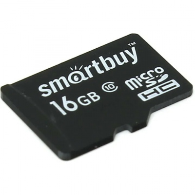 Карта памяти MicroSD 16GB Smart Buy Class без адаптера