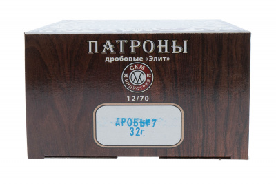 Патрон 12/70 №7 32 г, порох импортный,  Элит СКМ